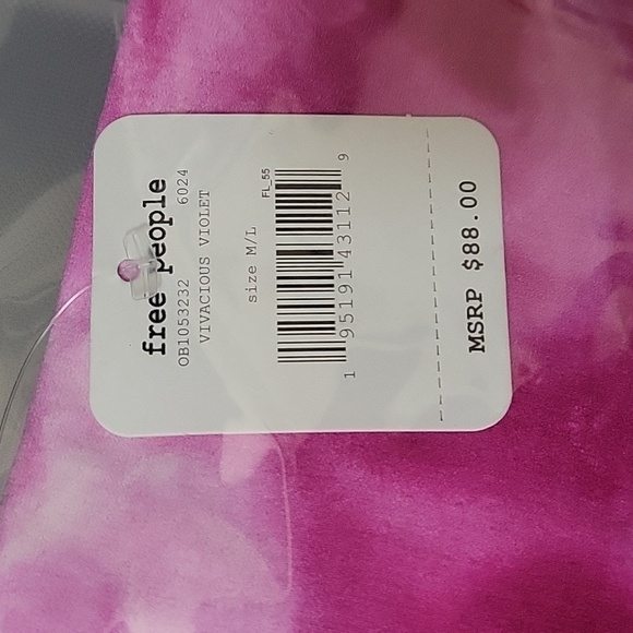 Free People FP Movement Good Karma Tie Dye Leggings in Vivacious Violet - Picture 5 of 6